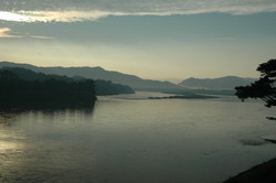View into Laos across the Mekong.